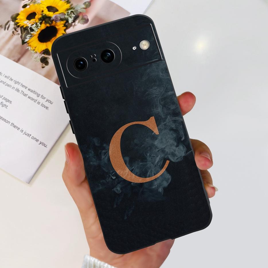 For Google Pixel 8 Case New 26 Letters Cover Shockproof Soft Silicone Phone Case For Google Pixel 8 Pro Pixel8 Back Cover Bumper