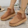 Women’s Slip-On Platform Short Winter Boots Warm Cotton Shoes
