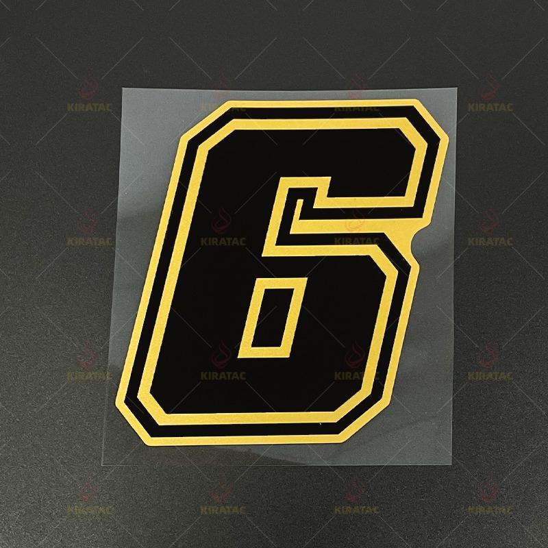 

1pc Gold Number 0-9 Motocycle Stickers Waterproof DIY for Motocycle Helmet Fuel Tank Windshield Car Windows Bicycle Vinyl Decals H-High 10cm