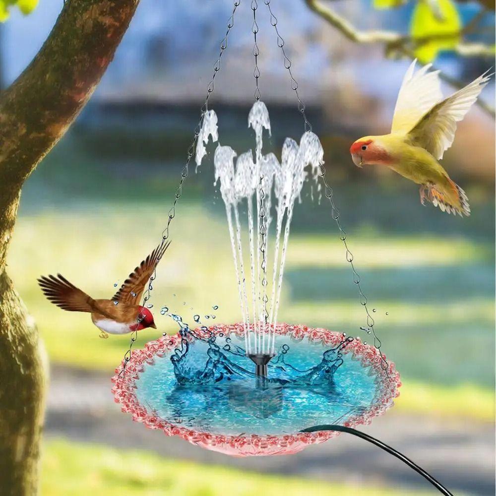 Plastic Fountain Bird Feeder Metal Hummingbird Drinker Bird Water Dispenser  Bird Watchers