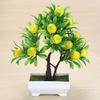 Artificial Orange Bonsai Potted Flower Home Office Garden Decor Peach Pepper Tree Artificial Fruit Plant Potted Fake Plant Decor