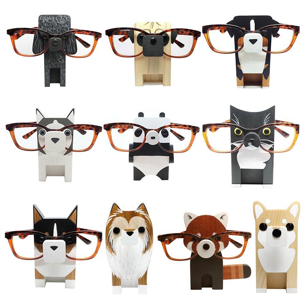 

Wooden Home Office Creative Eyeglasses Holder Display Rack Glasses Display Sunglasses Wooden Stand