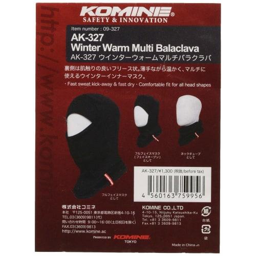 Komine Motorcycle Winter Warm Multi Balaclava Free AK-327 1002 Fleece
