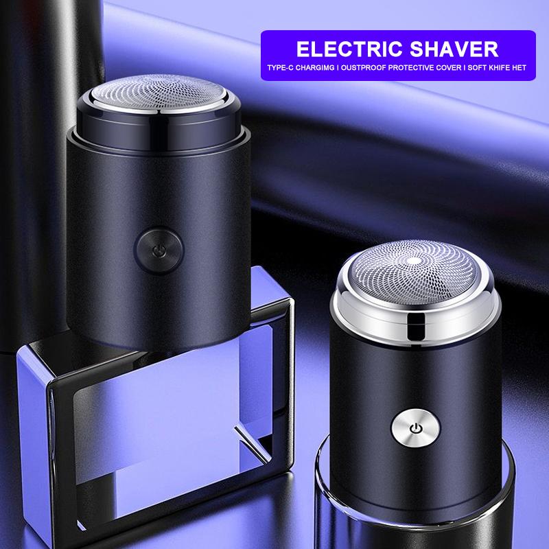 Electric Razor For Men Mini Travel Shaving Machine Washable Portable Men's Beard Trimmer Razor USB Rechargeable & Washable