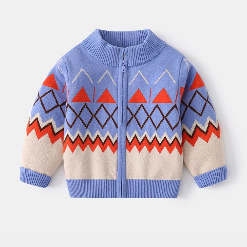 Children's Knitted Cardigan Long Sleeve Sweater Jacket Casual Outerwear