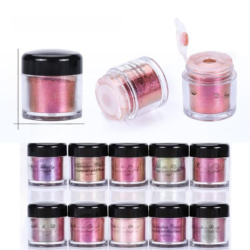 Peiyu Chamäleon-Perlglanz-Pigmentset für Nagelkunst, 3 g