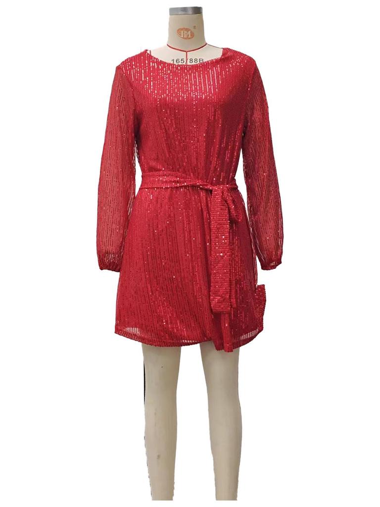 2025 European & American Holiday Party Sequin Beaded Dress