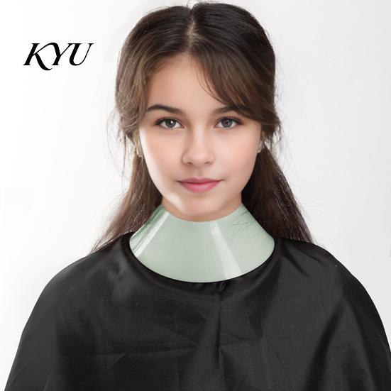 Reusable Hairdressing Cape Silicone Hair Cutting Collar, Waterproof Haircut Neck Wrap Guard, Dyeing Pad for Barber Shop Guard