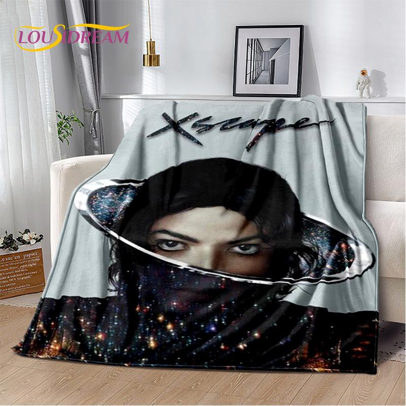 MJ Michael Jackson King of Pop 3D Soft Plush Blanket,Flannel Blanket Throw Blanket for Living Room Bedroom Bed Sofa Picnic Kids