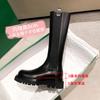 Double Tube Circumference Knight Boots Plus Large Tube Circumference Tall Tube Thick Leg Boots Martin Boots Fat Mm Cigarette Boots Large Size Women's