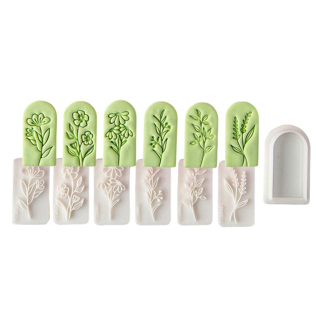 7 Piece DIY Craft Tool Set for Creating Floral Polymer Clay Earrings Accessory Tool Jewelry Mould for Hobbyists