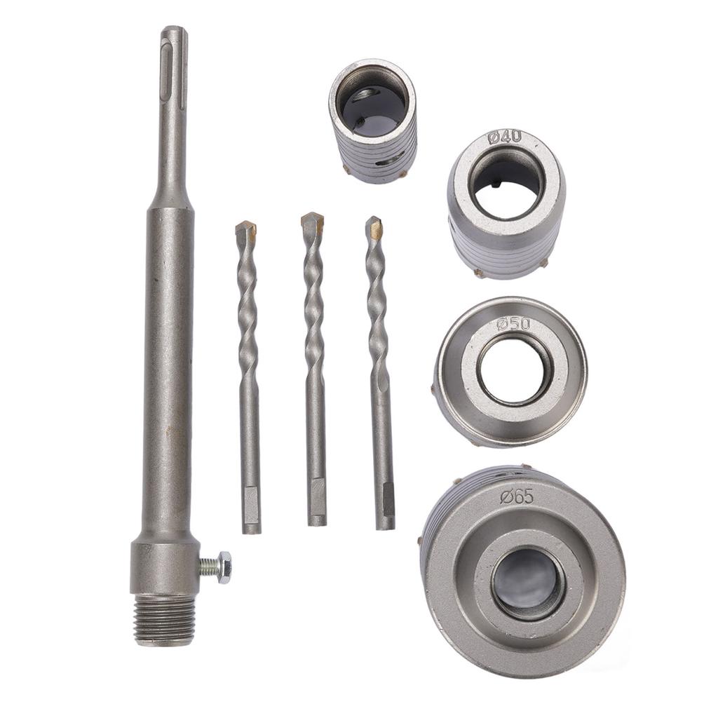 5 Stück Beton Lochsägen Set 30mm 40mm 50mm 65mm Schaft Wand Zement Mauerwerk Stein Ziegel Bohrer Sets