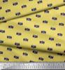 Soimoi Japan Crepe Satin Fabric Camera Shirting Fabric Prints By Metre 42 Inch