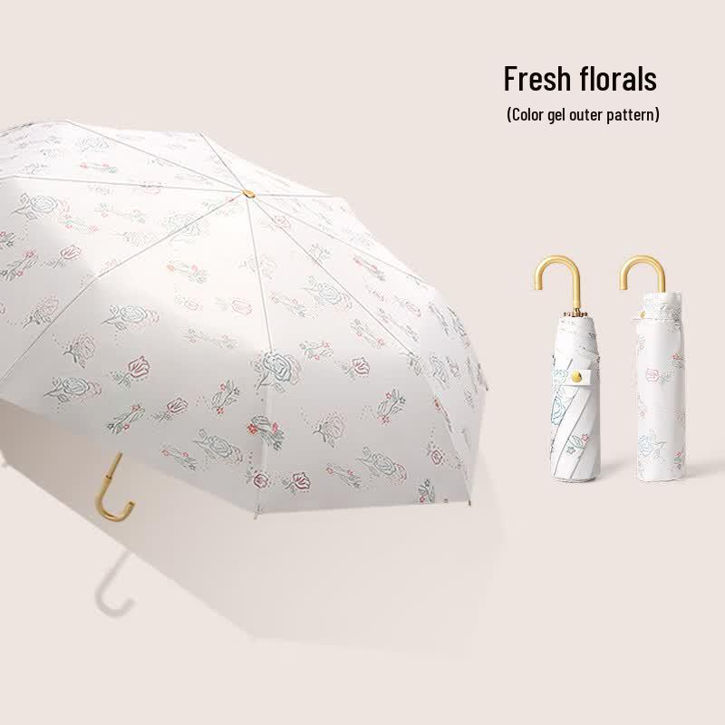 XuQing 2-Pack Lightweight Folding Umbrella with UV Protection
