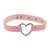 Black Multi Color Punk Collar Necklace Sexy Pu Leather Heart Lock Key Spike Choker For Women Gothic Cosplay Party Jewelry