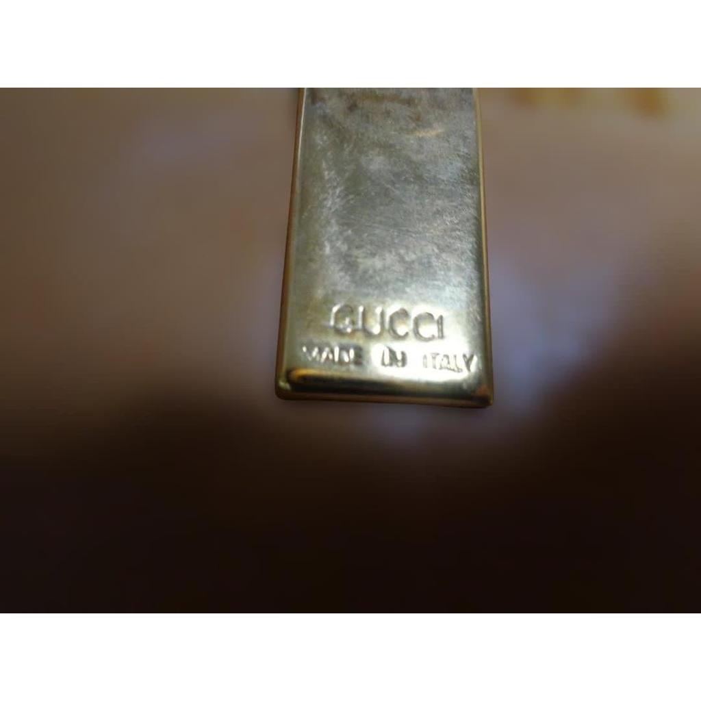 Used GUCCI GG pattern long wallet navy/beige