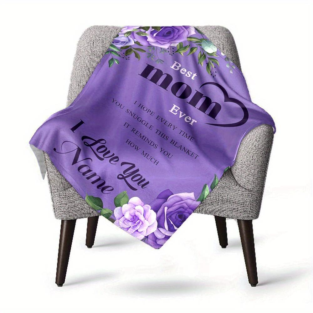 Best Mom Ever Home Customization Blankets Soft Cozy Lightweight Allseason Multipurpose Blanket For Picnics Sofas Offices Beds Living Rooms Suitable As