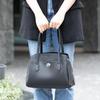 Linle Women's Shoulder Bag, Tote Bag, Handbag, 2-Way, Large Capacity, Work Bag with Front Pocket, D.KELLY (942 Dark Blue)