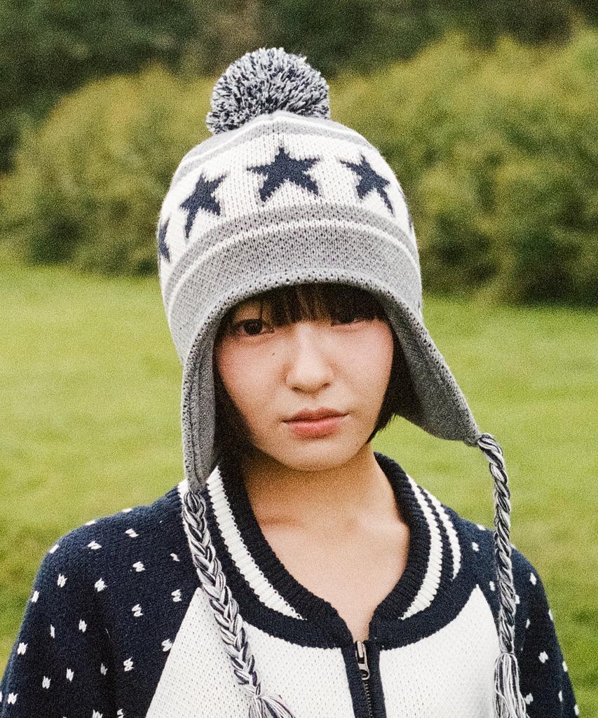 ISTKUNST X9090 9Star Earflap Beanie_Grey(Ik2Ffmab24B)