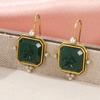 Intaglio Green Earrings, Vintage Victorian Jewelry, Personalized Gifts for Mom, Golden Wedding Earrings, Bridesmaid Jewelry