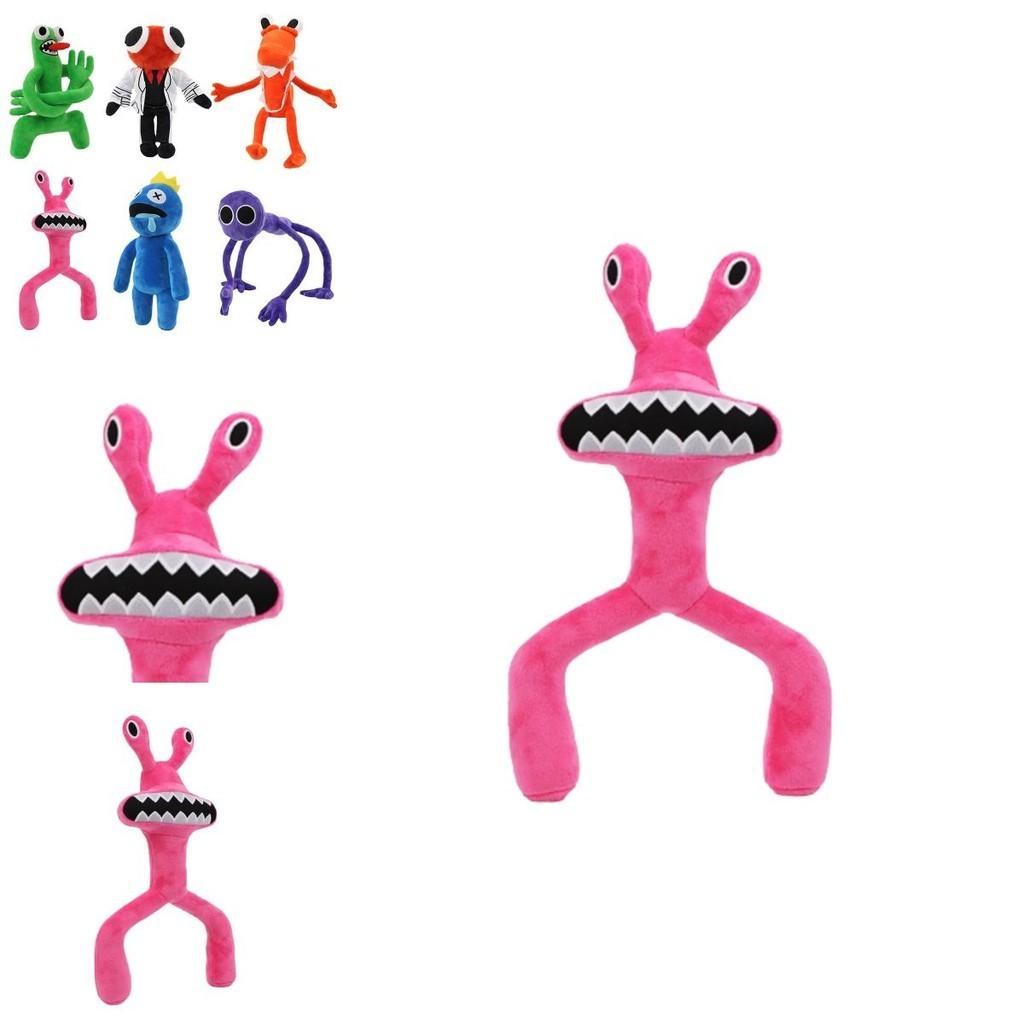 Roblox Rainbow Friends Pinker Frosch Plüschtier Weiche und Quetschbare Stoffpuppe für Kinder und Babys
