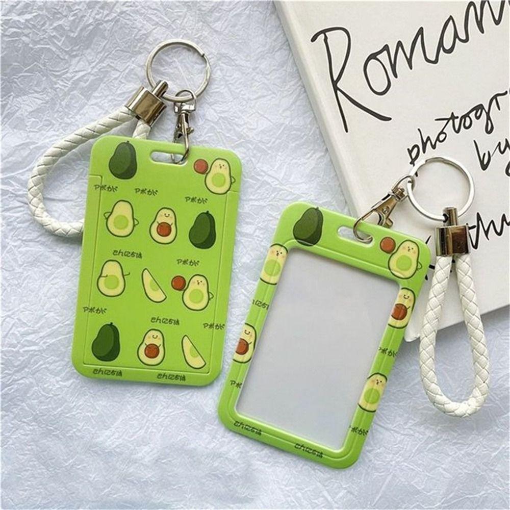 Card Business Work Card Cartoon ID Card Protective Badge Holders Card Holders ID Card Holders avocado