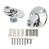 Car Sun Visor Support Brackets with Screw Bushing Chrome Plating Replacement for Camaro 1967‑1969