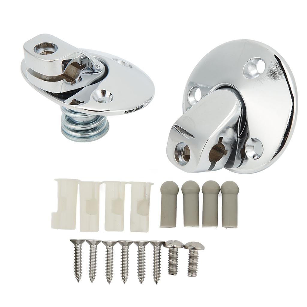Car Sun Visor Support Brackets with Screw Bushing Chrome Plating Replacement for Camaro 1967‑1969
