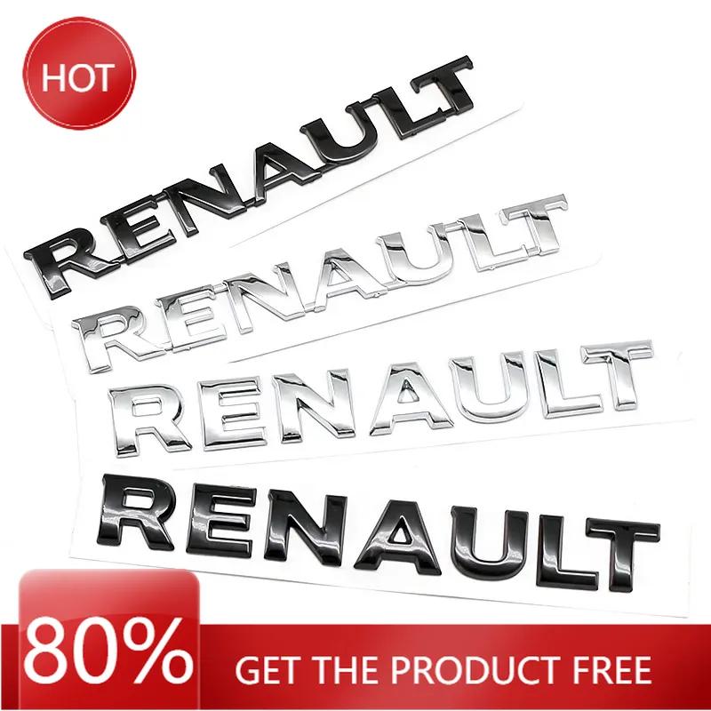 2026 Hot For Renault Hub Caps For Renault Megane 2 3 4 RS Grand Scenic Clio Captur Duster Trafic Logan 3D ABS car Letter Rear ta
