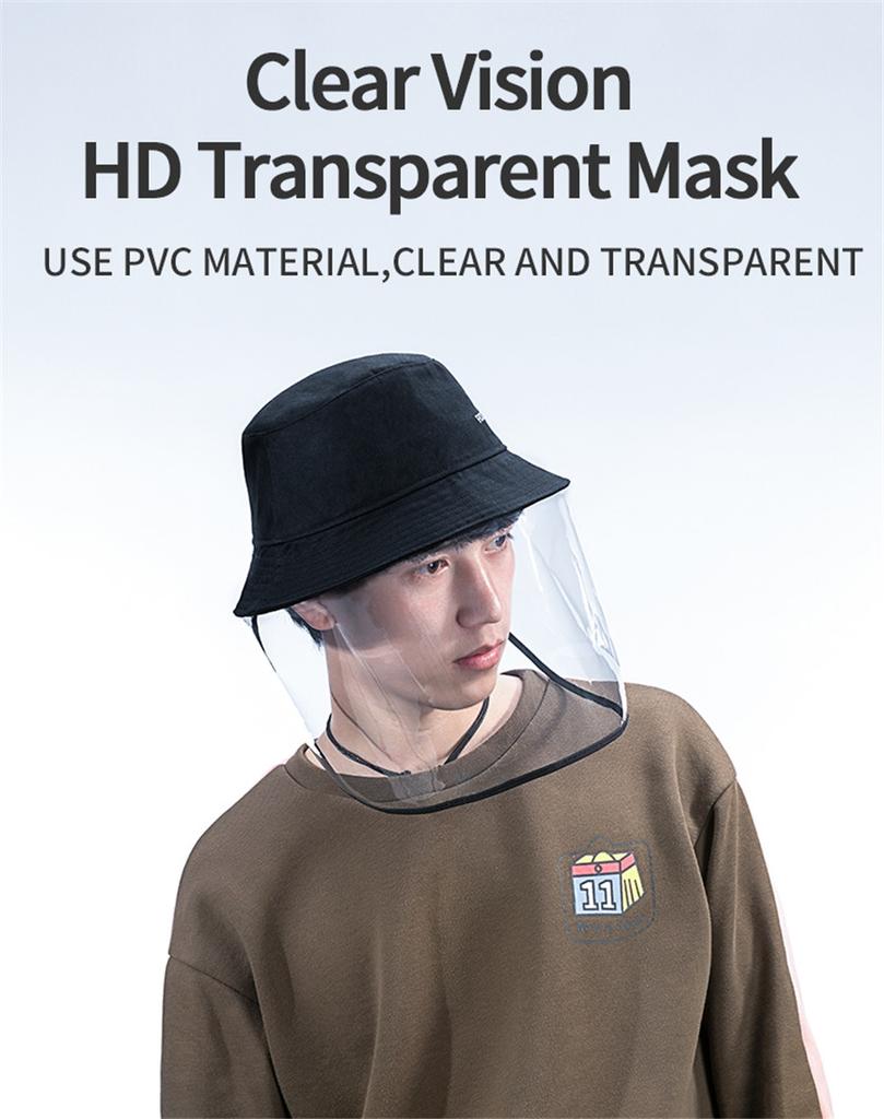 Full Face Shield Transparent Hat Splash Dust Proof Protection Cover Anti Saliva