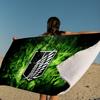Anime A-Attack On T-Titan Microfiber Beach Towel Absorbent Quick Dry Soft Yoga Swimming Resort Mountain Climbing Towel