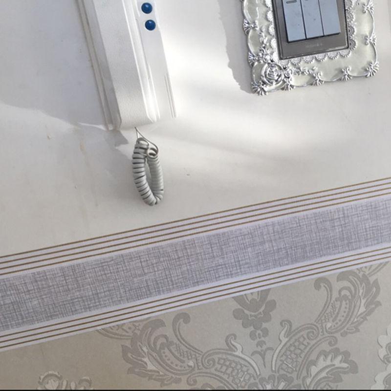 Samolepící vodotěsná lišta PVC Nálepka na zeď Koupelna Vlnovod Vlnovod Podlahový kámen Dveře Pozadí Nástěnný rám Nálepka na parapet