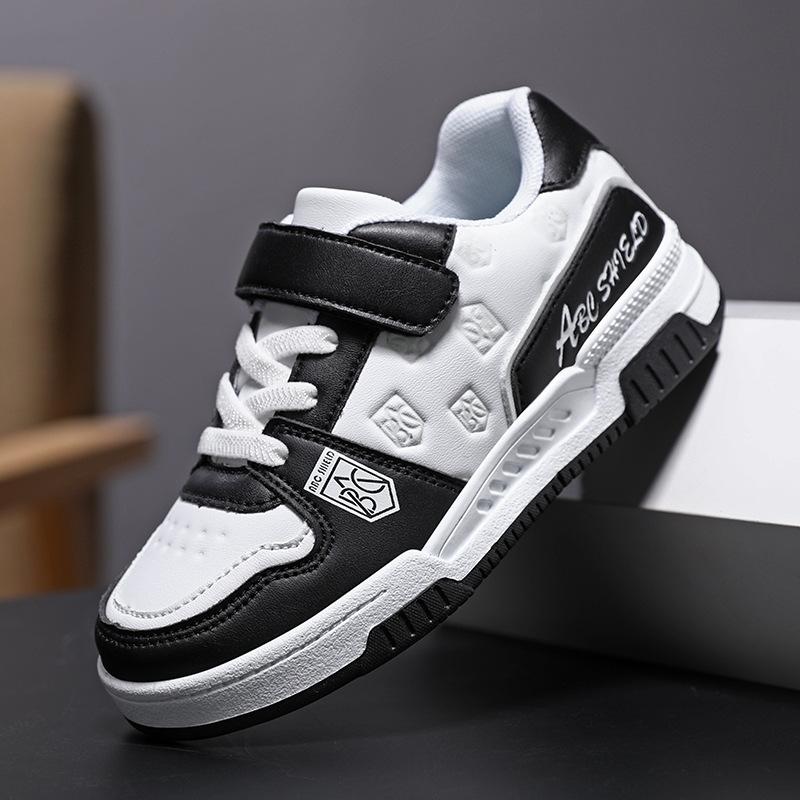Children's campus retro board shoes 2025 boys street tide casual breathable shoes medium older children girls outdoor sports shoes
