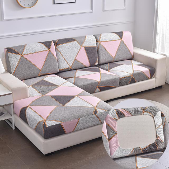 1 /2 /3 /4 Seat Couch Cushion Protective Slipcovers Sofa Furniture Seat Cushion Cover Sets Anti -Slip Furniture Protector Replacement Individual