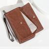 Fashion Zipper Long Wallet PU Double Layer Clutch Bag Large Capacity Multi Card Phone Bag Gift