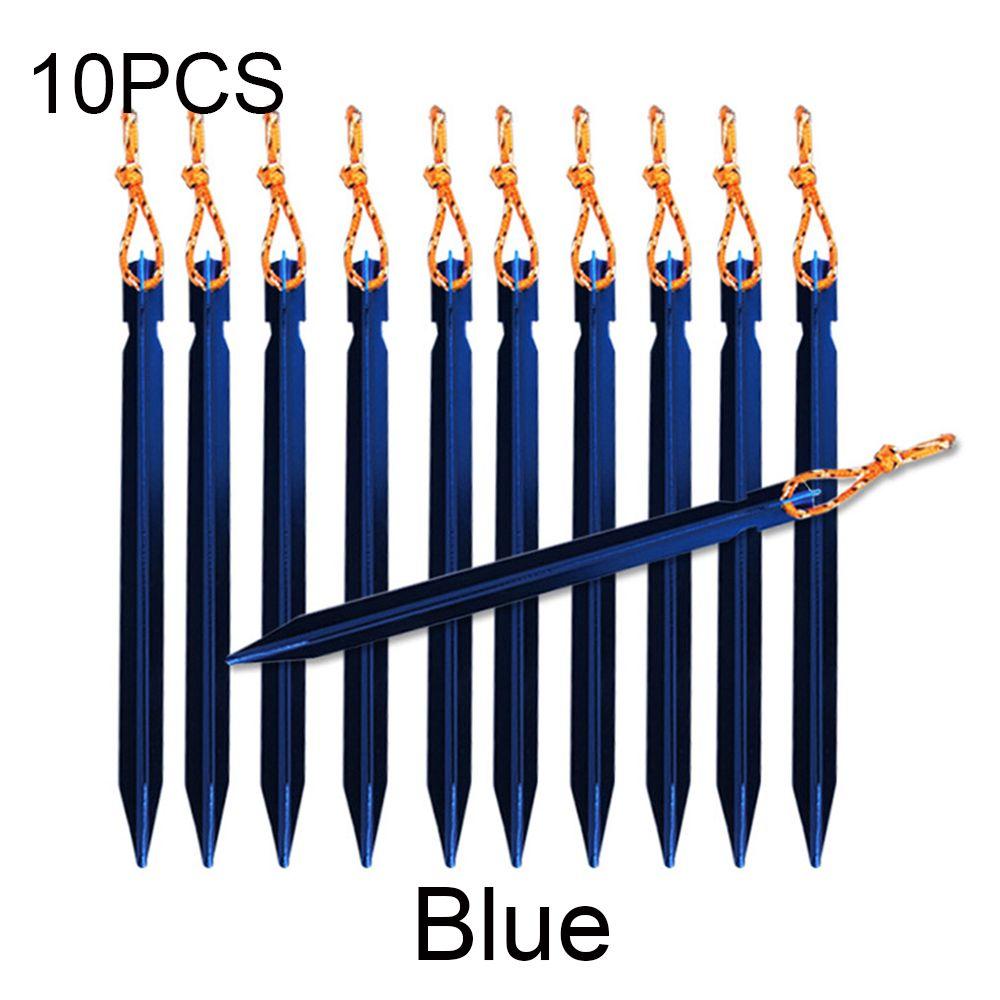 5/10pcs 18cm Ultralight Aluminium Alloy Strong Camping Hiking Tent Peg Stakes Triangular Stake Nail