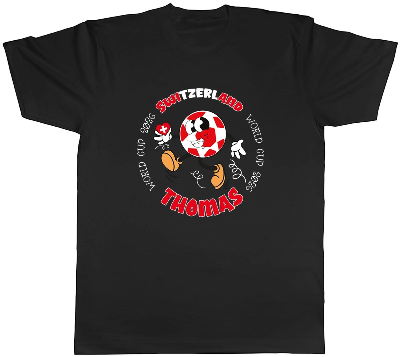 Personalised Switzerland World Cup Football Fan Mens T-Shirt Tee Gift Top XXL