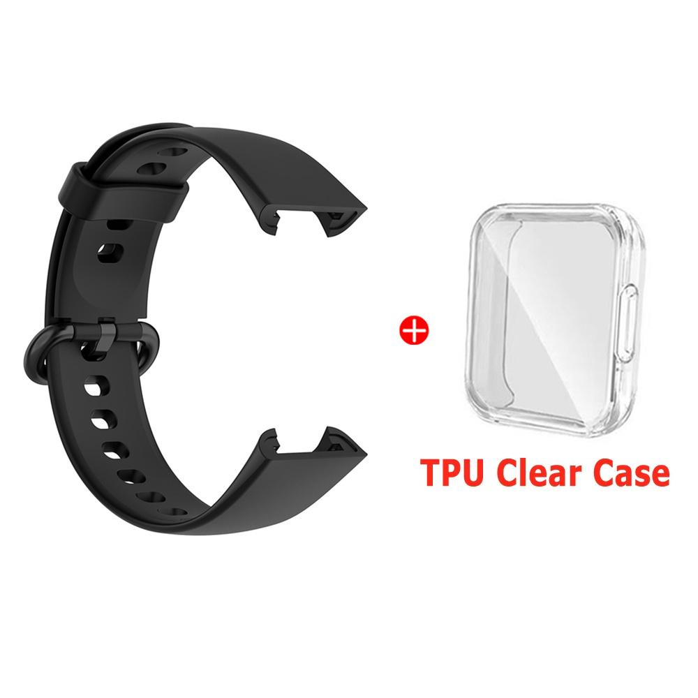 Silicone Strap For Xiaomi Mi Watch Lite 2 Watchbands Watch Strap For Redmi Watch 2 Lite Strap Bracelet With Protector Case