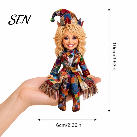 Unique Gifts for Housewarming Cute Resin Figure Ornament, Decorative Lady Statue with Patchwork Clothing Hat and Boots Small Ornaments Windowsill Home