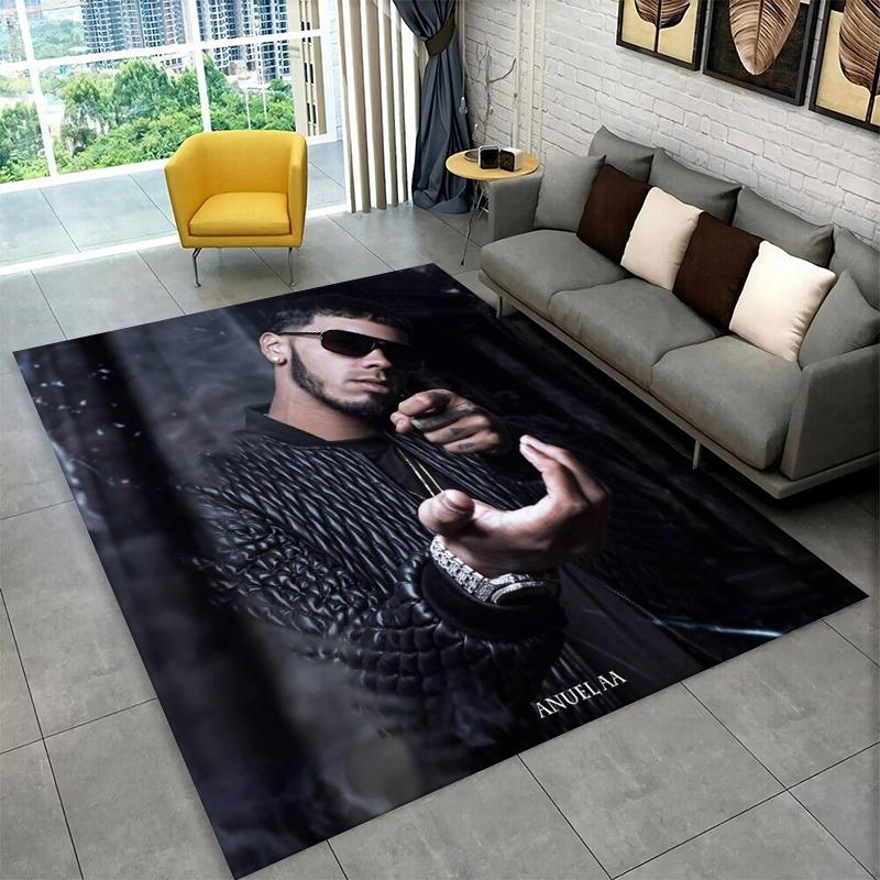 Free Anuel AA rapper rug carpet living room gift