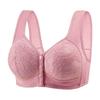 Plus Size Comfort Bra with Lace Trim and Wide Straps