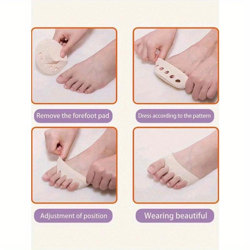2pcs Women's Metatarsal Pads, Suitable For High Heels & Flats, Absorb Impact, Toe Cushions