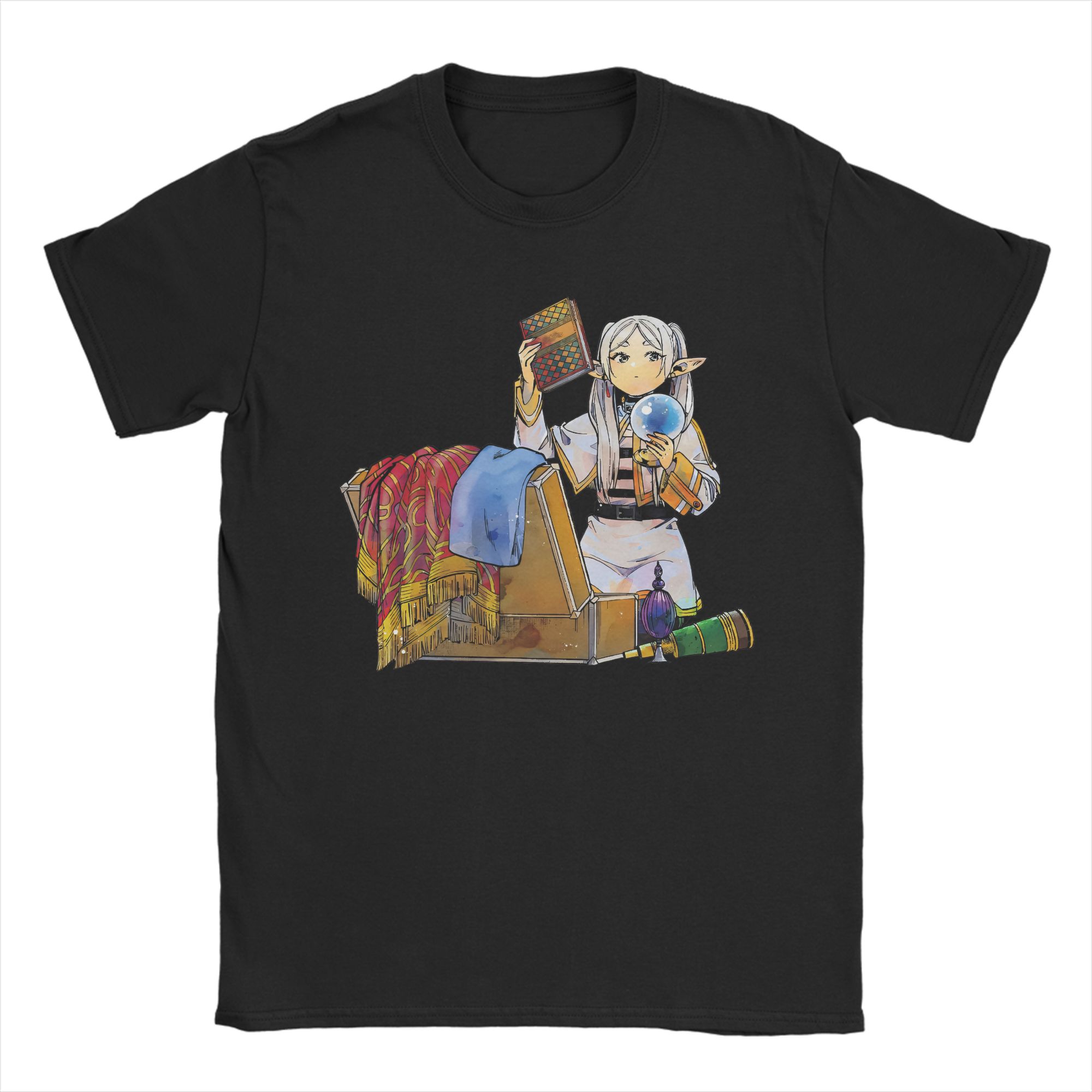 

Frieren Beyond Journeys End Unisex T Shirts Sousou No Frieren Anime Vintage Tee Shirt Short Sleeve O Neck TShirt 100 Cotton L