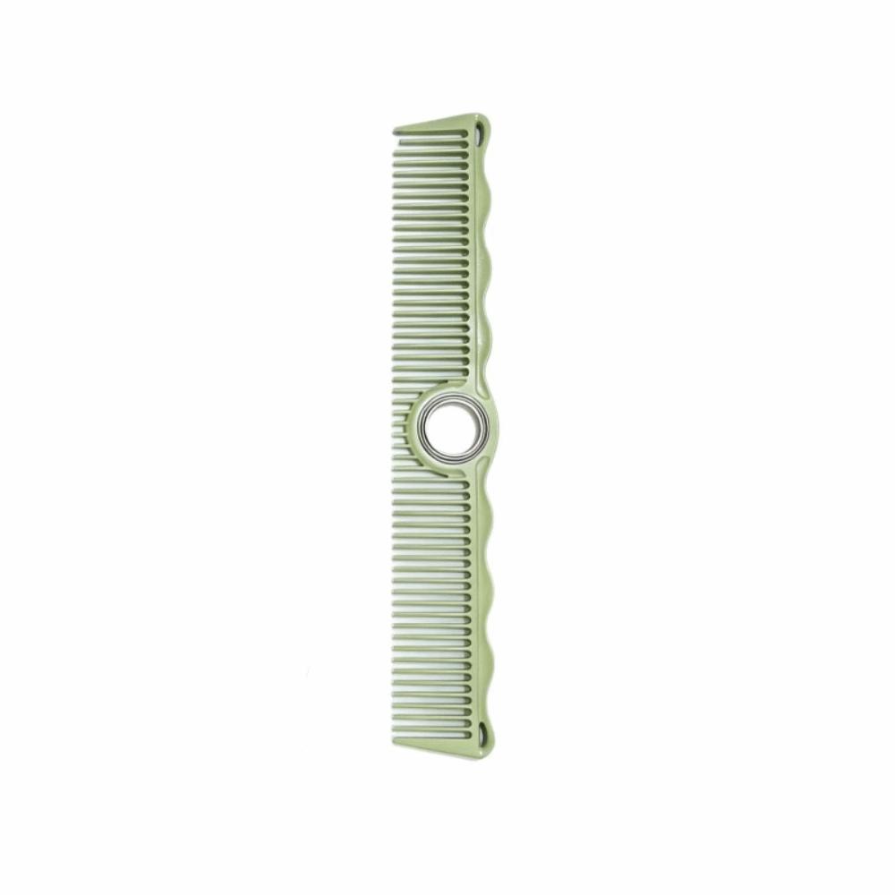 with Bearing Spining Cutting Comb Wide & Fine Tooth Anti-static Barber Comb Women Men Wide Tooth Green