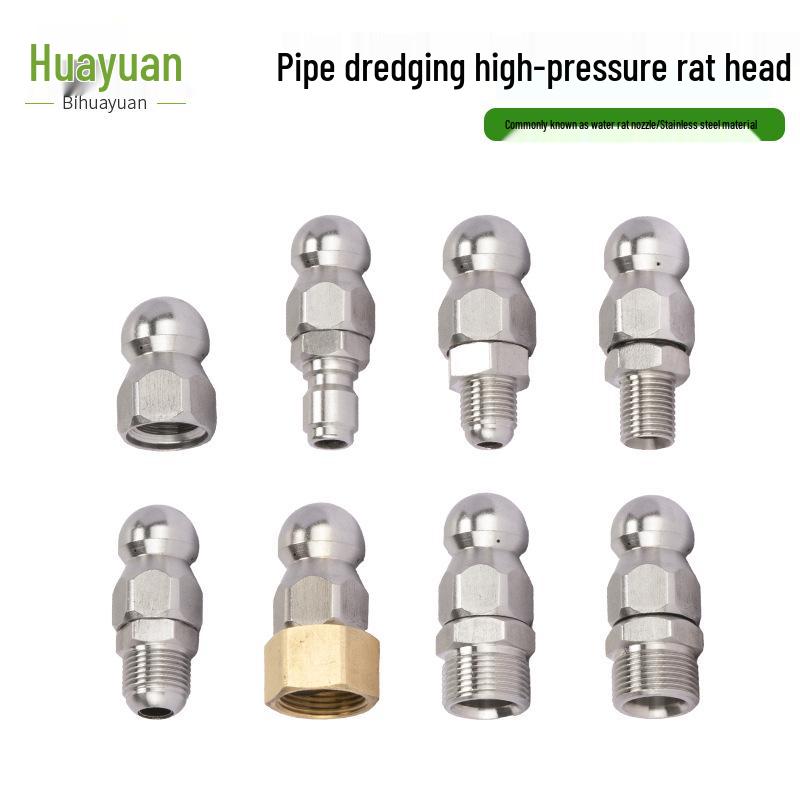 High-Pressure Washer Sewer Flushing Nozzle for Pipe Cleaning