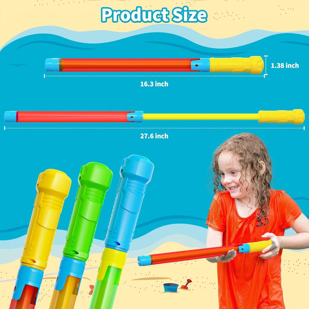 Wasserpistole Poolspielzeug Spritzpistole für Kinder Super Wasserspritzer Blaster Wasserspritzer Schießer für Sommer Außenpool Strandparty