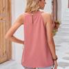 Sommer Ärmellose Halfter Pullover Bluse Frauen Lose Elegante Casual Shirt Für Frauen Mode Gefaltetes Festes Tank Top Blusas 26287