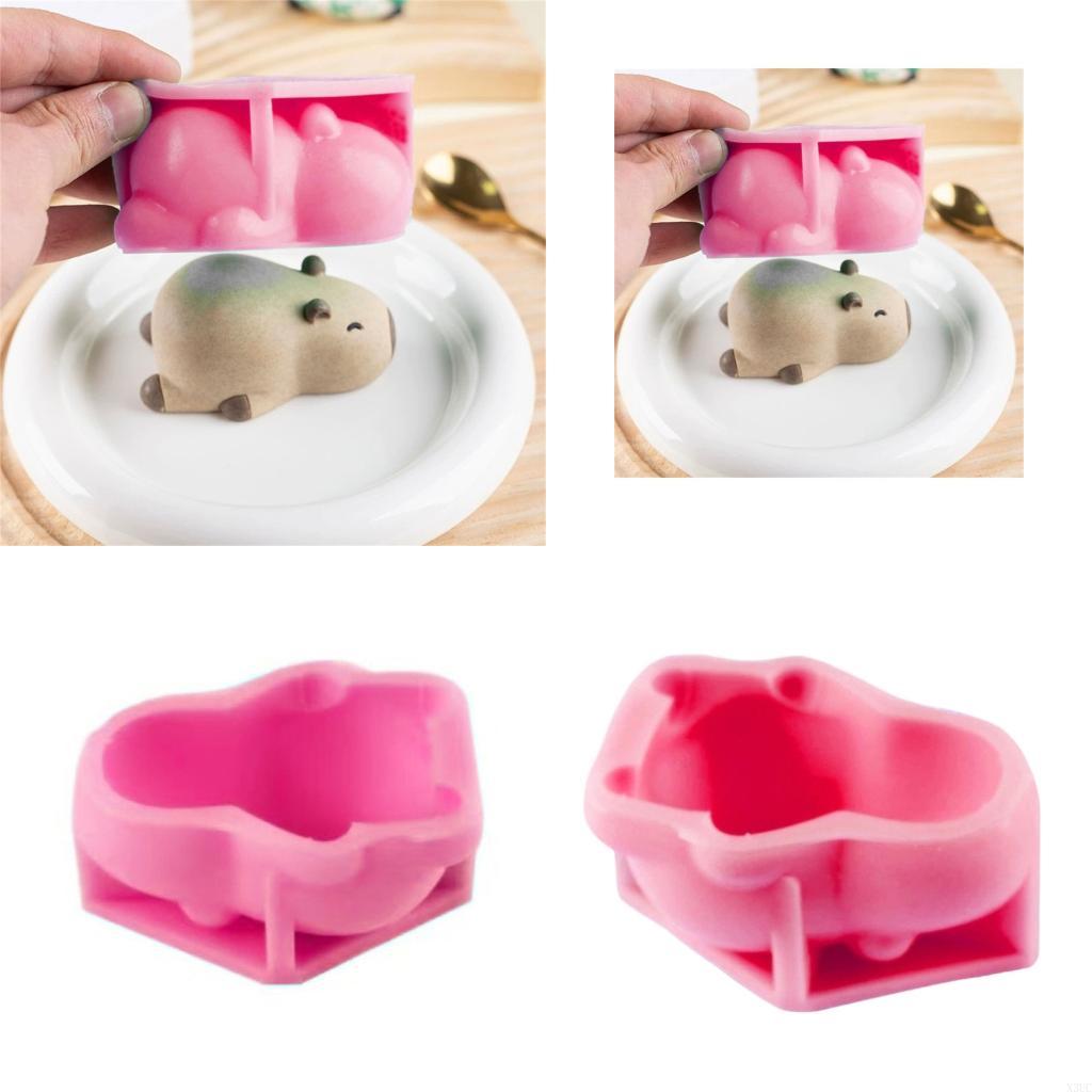 

High Temperatures Resistant Silicone Mousse Cake Mold 3D Capybara Chocolate Bakewares Creative Dessert Baking Mould X3UC China Mainland