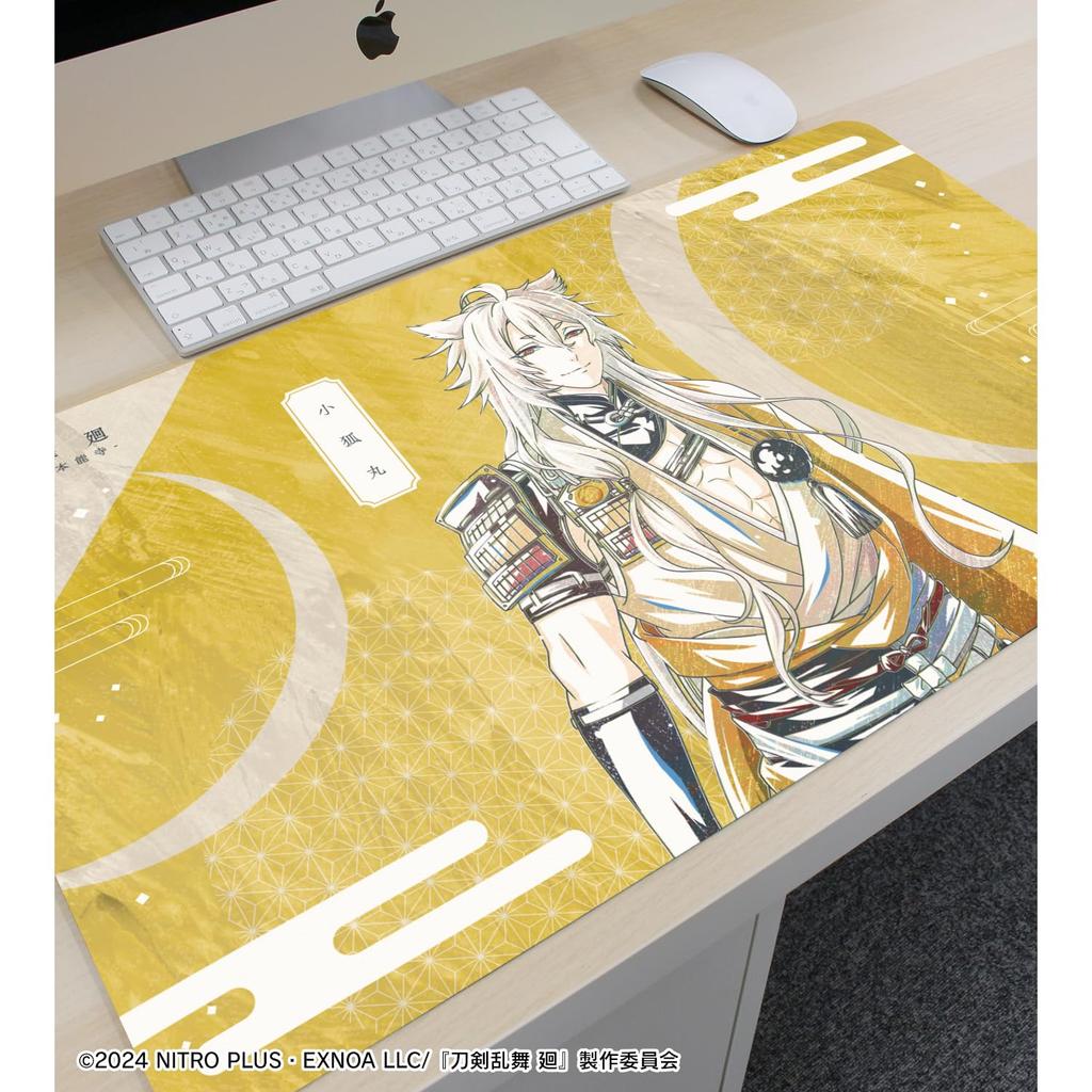 Anime Ranbu Kai Kyoden Burning Touken Ranbu Kai Kyoden Burning Honnoji Kogitsunemaru Ani Art 1st Edition Desk Mat "Touken Honnoji" Multi-Purpose