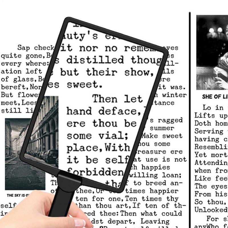 Halslupe 3X Leseseite Glas Halslupe Lupe Flexible Tragbare Lupe für Senioren Sehschwäche Naharbeit Nähen